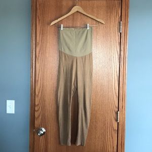 Camel maternity leggings